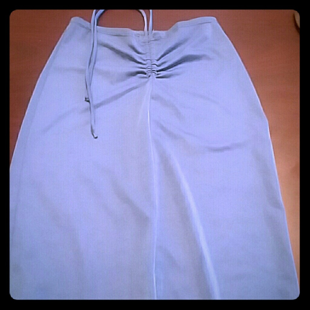 Long very pretty blue skirt with slit xs-s